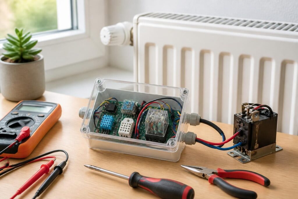 apprenez à piloter votre chauffage grâce à un thermostat diy en utilisant des capteurs et relais pour un contrôle précis et économique.