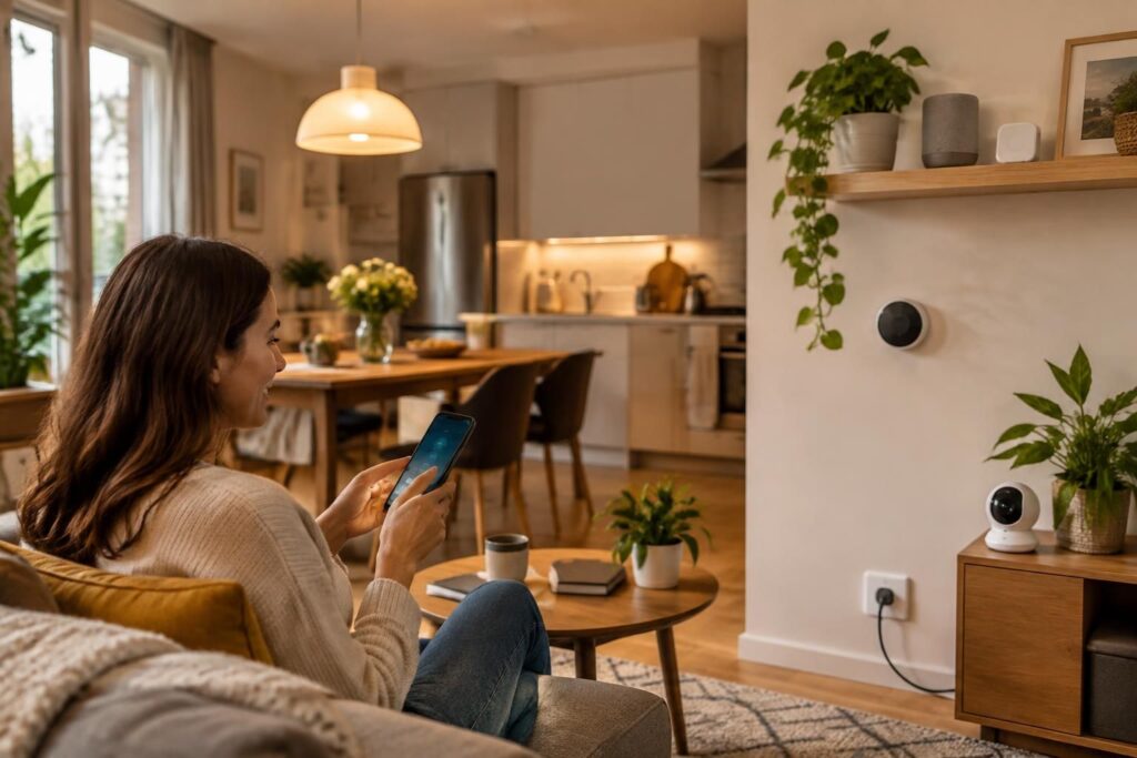 découvrez comment équiper un logement en location avec des solutions domotiques sans travaux, faciles à installer et à retirer sans abîmer les murs.
