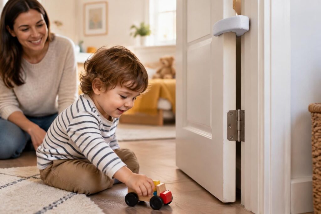 Anti-pince-doigts, protéger les mains des enfants à la maison